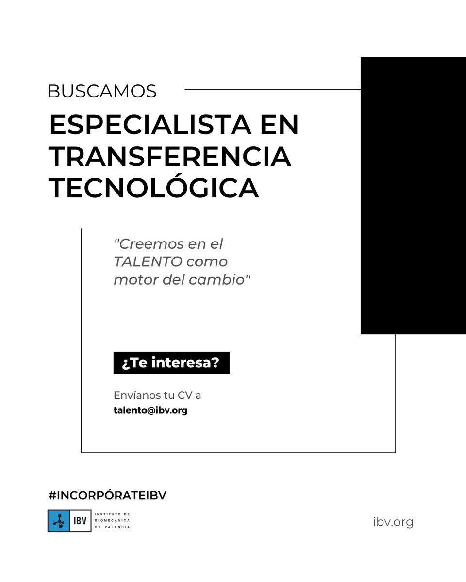 Instituto de Biomecánica (IBV) tweet media