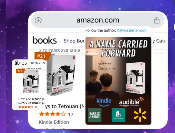 MoisBenarroch's tweet image. mybook.to/keystotetouan 

author.to/benarroch 

Mois Benarroch #booklibro 

amazon.com/dp/B0D1VD111Y? 

amazon.es/dp/B0C49FQGVK 

amazon.fr/dp/B0DH3X881B?…