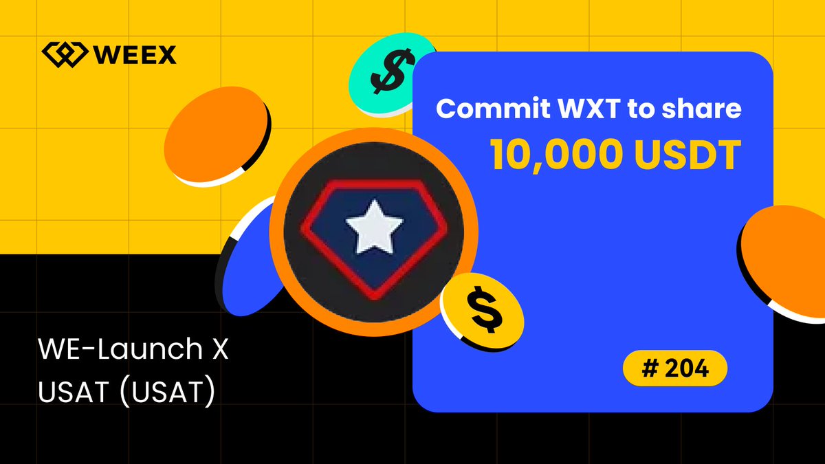 WEEX_Official's tweet photo. WE-Launch results are in for the WEEX &amp; $USAT
@usat event! 🚀

💥 Total valid commitments: 909,466,709 WXT
🙌 Qualified participants: 39,192

📖Check the details:https://t.co/17hDyAcU2v
➡️ Register &amp; trade:https://t.co/sRJ29EoQAW

#WELaunchResult https://t.co/0WmirBs5fR