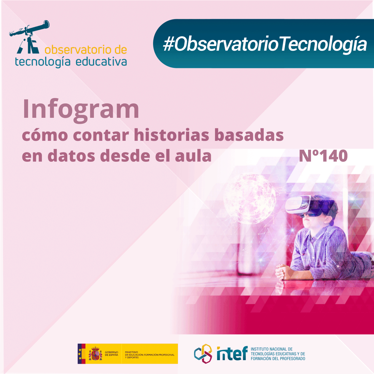 📊 Descubre Infogram en el #ObservatorioTecnología Educativa

✍️ Carmen Navarro Ramírez presenta esta herramienta de creación online de infografías con gráficos interactivos

🔎 Cómo contar historias basadas en datos desde el aula

🔗 intef.es/observatorio_t…