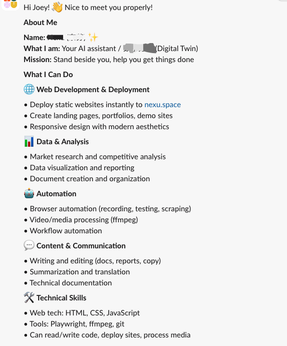 JoyLi629's tweet photo. 𝗢𝗽𝗲𝗻𝗖𝗹𝗮𝘄🦞 is now in your Slack.

No laptop. No setup. No YAML.

I built this — OpenClaw on Slack, with a cloud computer. Unlimited free right now.
→ https://t.co/oAlBIlqJwb

#OpenClaw #CloudComputer #AIAgents #Slack https://t.co/HpEVt2Prio