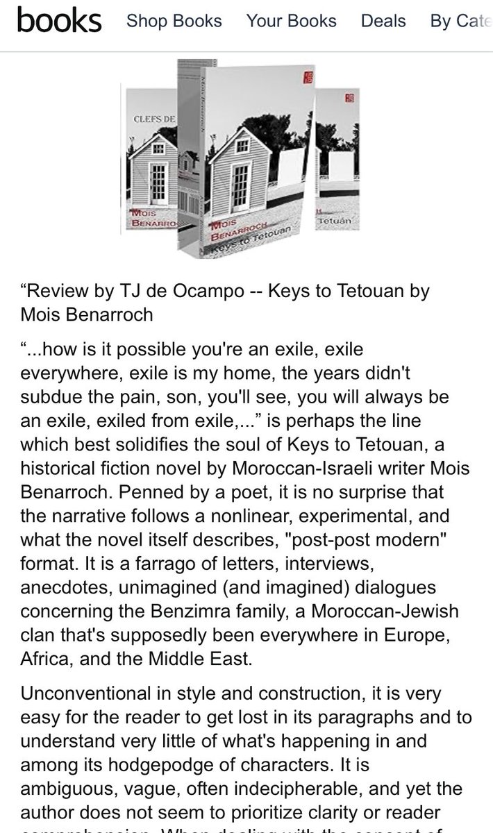 MoisBenarroch's tweet image. author.to/benarroch 

Mois Benarroch #booklibro 

amazon.com/dp/B0D1VD111Y? 

amazon.es/dp/B0C49FQGVK 

amazon.fr/dp/B0DH3X881B?…