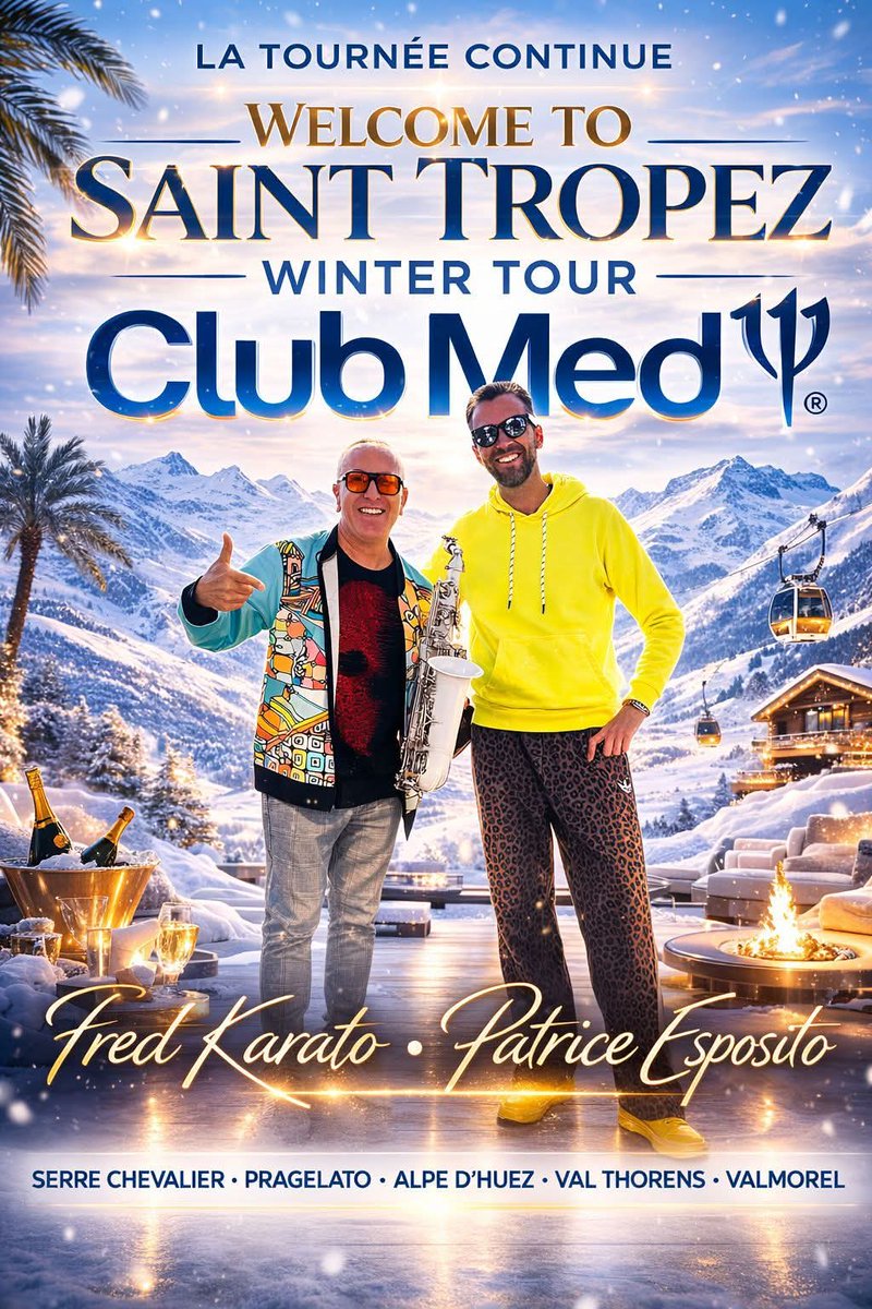 fredkarato's tweet photo. Direction serre chevalier pour le welcome to st Tropez winter tour...avec dj Patrice Esposito 
#retourski #DJset #clubbing #saxophone https://t.co/SoBXj4ine8