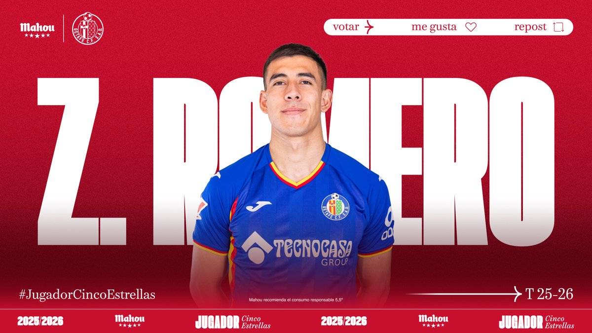 futbolmahou's tweet photo. RT o MG si crees que Zaid Romero ha sido el #JugadorCincoEstrellas del @GetafeCF en febrero. (4/5) https://t.co/iTRzMu5uu0