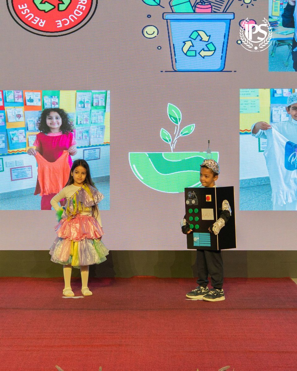 As part of our Sharing the Planet unit, Grade 1 students transformed used materials into creative designs that reflect their growing environmental awareness. 
ضمن وحدة مشاركة الكوكب، أبدع طلاب الصف الأول في تحويل المواد المستخدمة إلى تصاميم مبتكرة تعكس وعيهم البيئي.