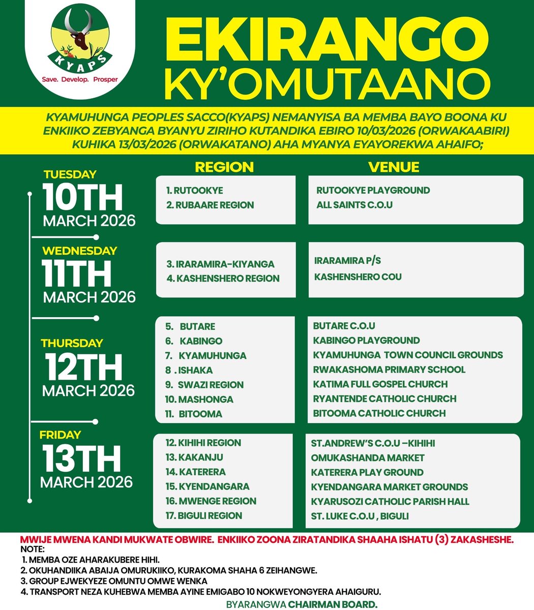 Kyamuhunga Peoples SACCO tweet media