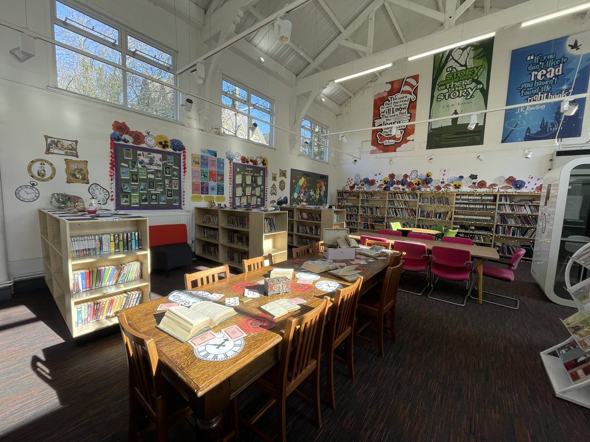 Library at St Cuthbert's High School tweet media