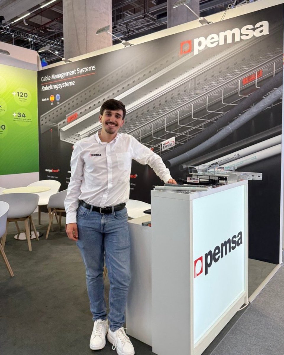 PemsaUK's tweet image. We’re still at Light + Building Frankfurt!

We remain immersed in the international hub of electrification, energy management and technical building infrastructure.

📍 Visit us at stand 12.0 C36 and discover our cable management solutions.

#LightAndBuilding #Pemsa