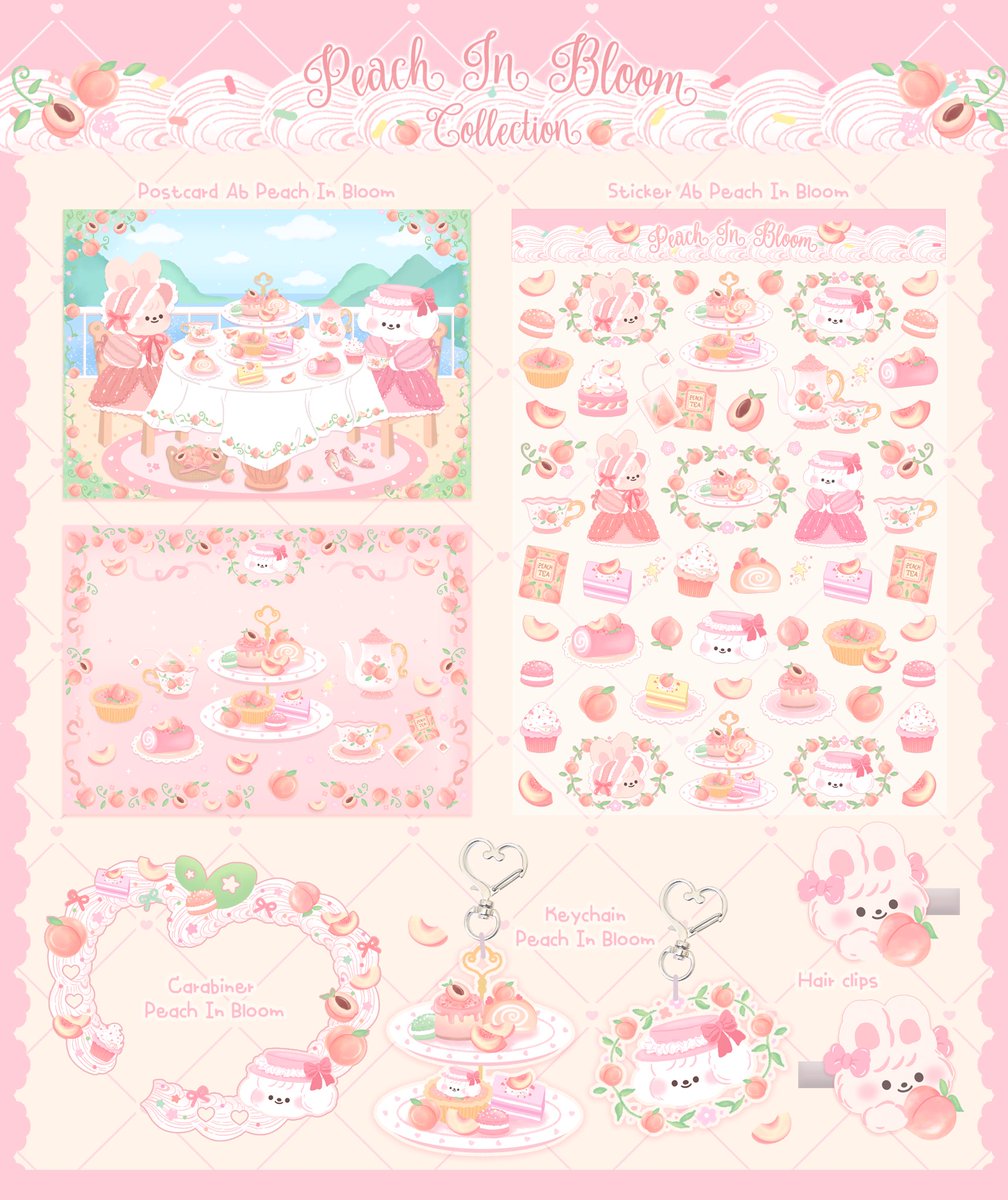 moonoiistorie's tweet image. สวัสดีค่าา แอบมาสปอยสินค้าใหม่🚨💘 
🍑Peach In Bloom🍑 
สินค้าพร้อมส่งจะมาอัพเดทอีกทีนะค้าา ขอฝากน้อนๆด้วยน้าา🥳🎀💕
#sticker #carabiner #keychain #hairclips