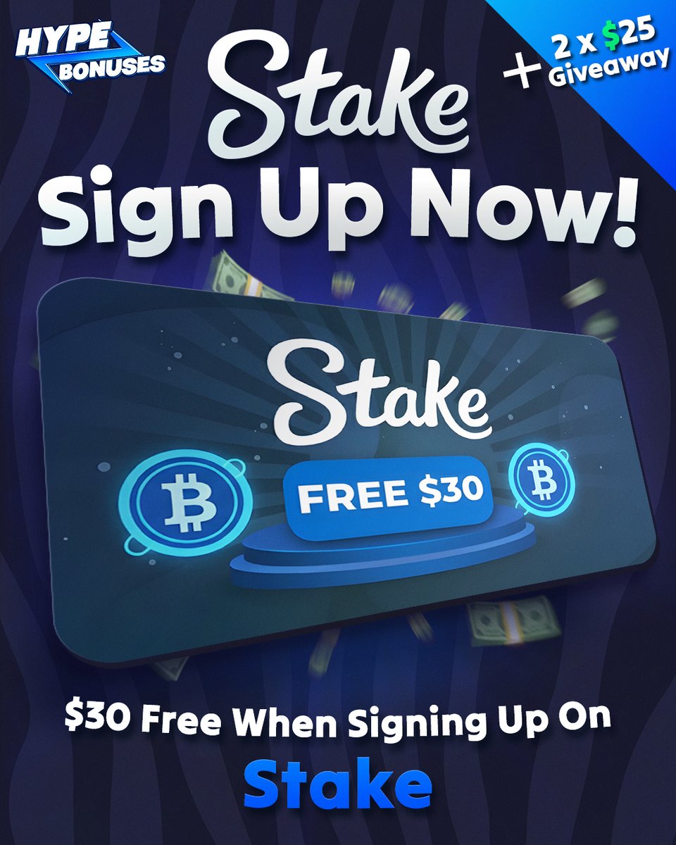 💸 $30 FREE BONUS 💸

Sign up on Stake using code “Hypecrew” and grab your $30 FREE 💎 
Join the Discord &amp; open a ticket for full details 🎟️ 👉 discord.gg/hypcrew

🔥 $50 GIVEAWAY 🔥

💎TO WIN 2 X $25 GIVEAWAY, RT + Sign up under code 'Hypecrew' + COMMENT ON NEW YT VIDEO +
