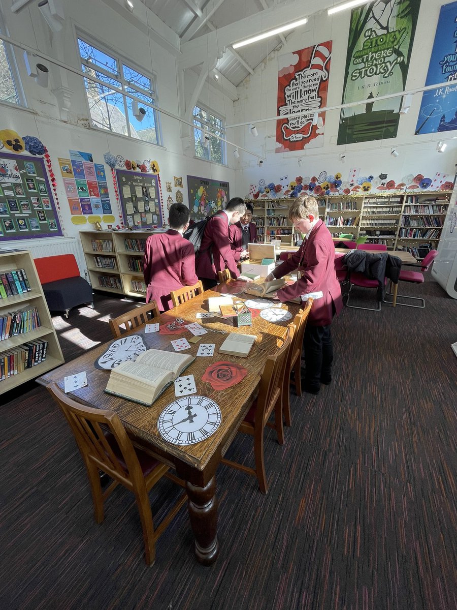 Library at St Cuthbert's High School tweet media