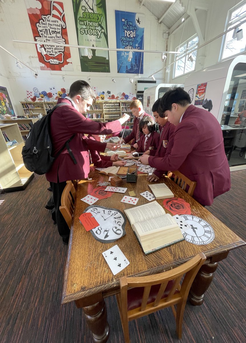 Library at St Cuthbert's High School tweet media