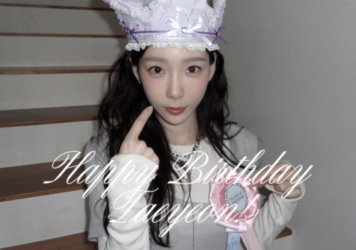 o0805__Y's tweet photo. テヨンちゃんお誕生日おめでとう🎂
いつも幸せをありがとう☺︎
生まれてきてくれてありがとう☺︎☺︎
テヨンちゃんに幸せが溢れる1年になりますように.¸¸. ઇଓ

#SONE_TAEYEON_HBD
#옛뚜라_오늘탱구_생일이래
#태연 https://t.co/7frsgM3G00