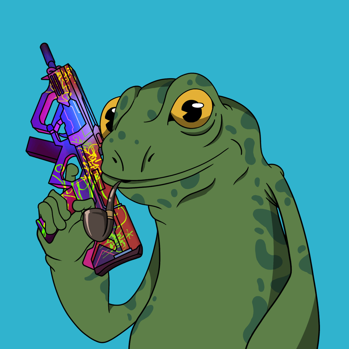 Cyber Frogs update bot tweet media