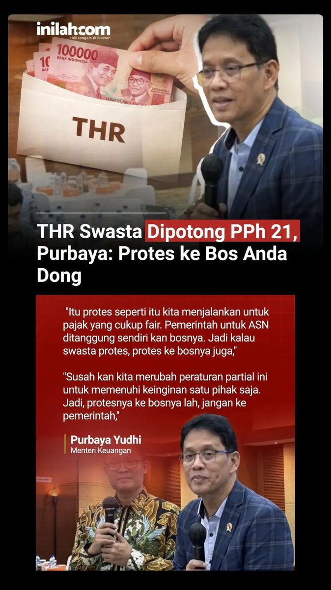 TantoGuitar's tweet image. Pajak THR kan dr pemerintah. Knp ga cabut aja peraturan pajak THR nya? Abis mkn apaan sih nh bpk? #konoha #ancurancur #bzz