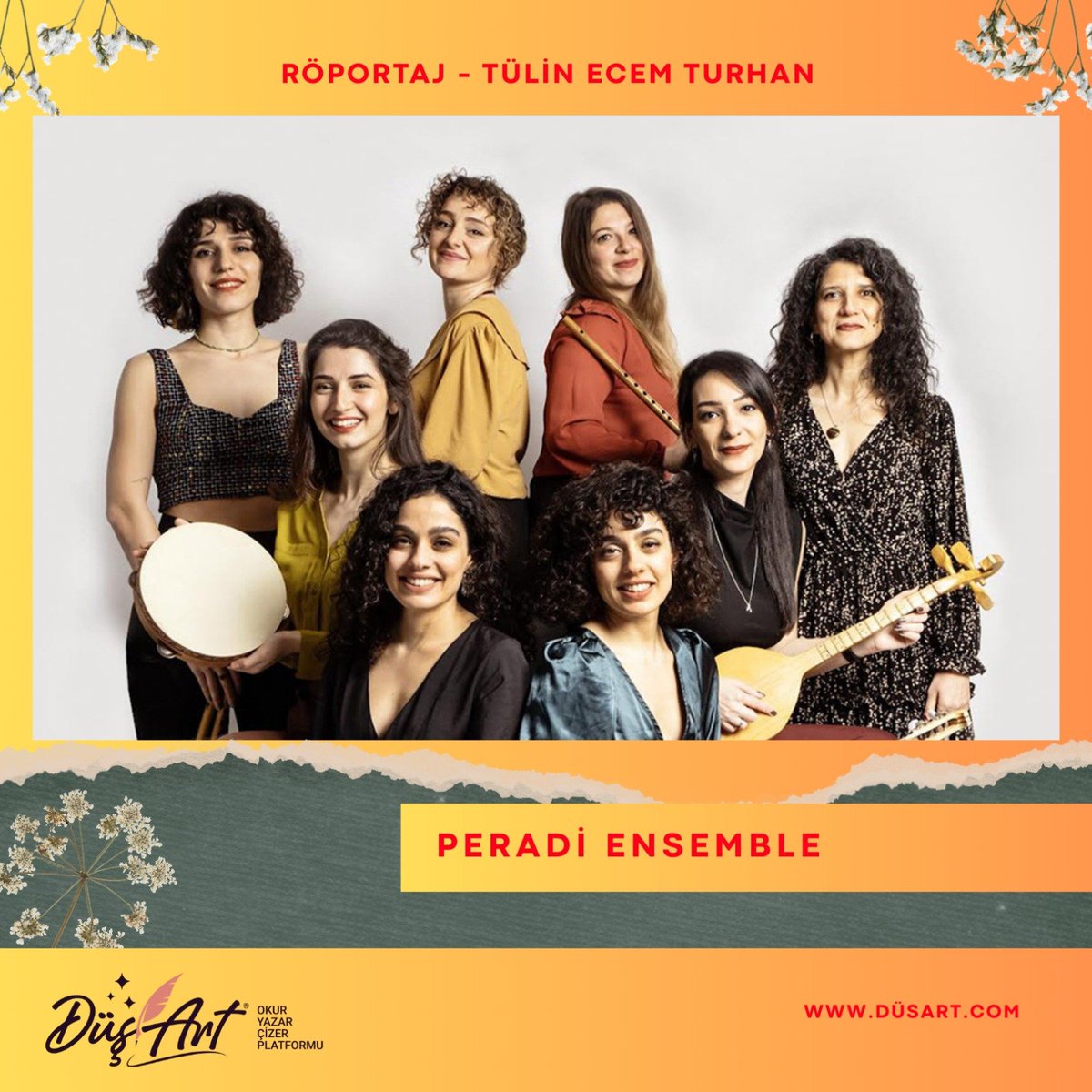 dusartofficial's tweet photo. Birbirinden farklı kültürler, ortak bir ses…
Kadın müzisyenlerden oluşan Peradi Ensamble, müzikte sınırları kaldıran bir yolculuğa davet ediyor.
Hikâyelerini, müziğe bakışlarını ve üretim süreçlerini konuştuk.

https://t.co/zUVoDl2s2q https://t.co/IvGIXfQv2q