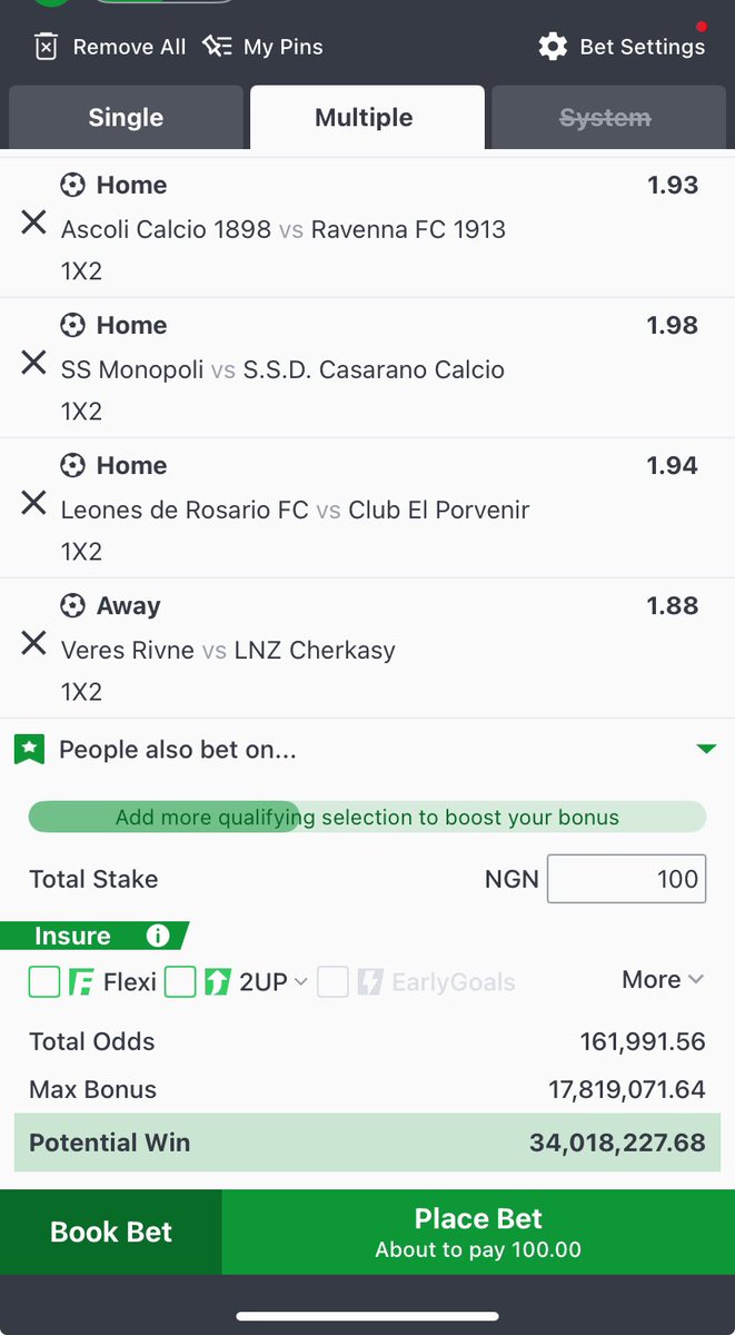 blunttips's tweet photo. 161k odds on sportybet π€―π€―π€―πΈπΈπΈ
Code - VGE6BD
#200million chase π¨π¨
Edit to your taste /bet responsibly π
Green luck π
My TG π
https://t.co/eQXM4OkTul
#onamonday #facup #heat #rihana #cut1 https://t.co/W2htHF0k7w