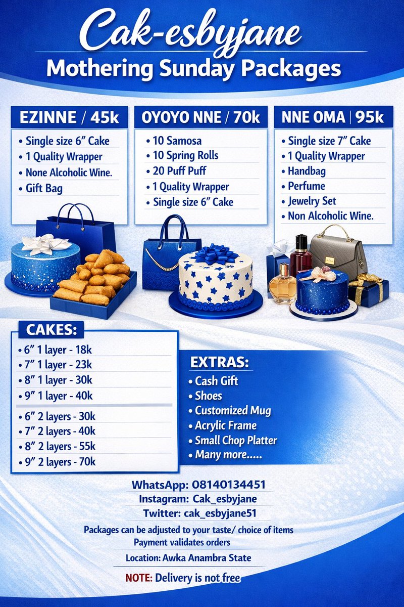 ANAMBRA CAKES & SURPRISES tweet media