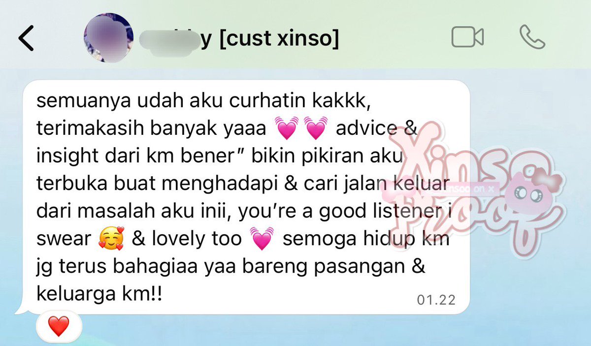 xinso | jasa curhat online tweet media