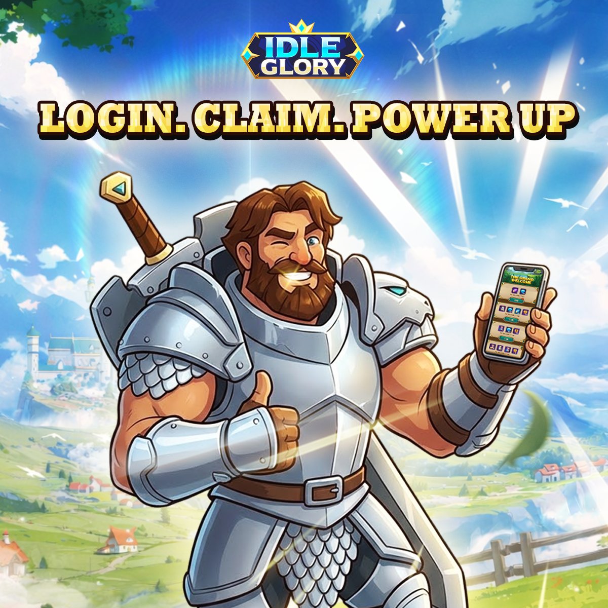 idle_gIory's tweet image. Join the Daily Login Event and receive rewards every day:
✨ 500 Gems
✨ 5 Summon Scrolls
Boost your heroes and progress faster in IDLE Glory.
⏳ Event ends: April 1, 2026

👉 Play now: play.idle-glory.io

#IDLEGlory #DailyLogin #Web3Gaming #ENINetwork #PlayAndEarn
