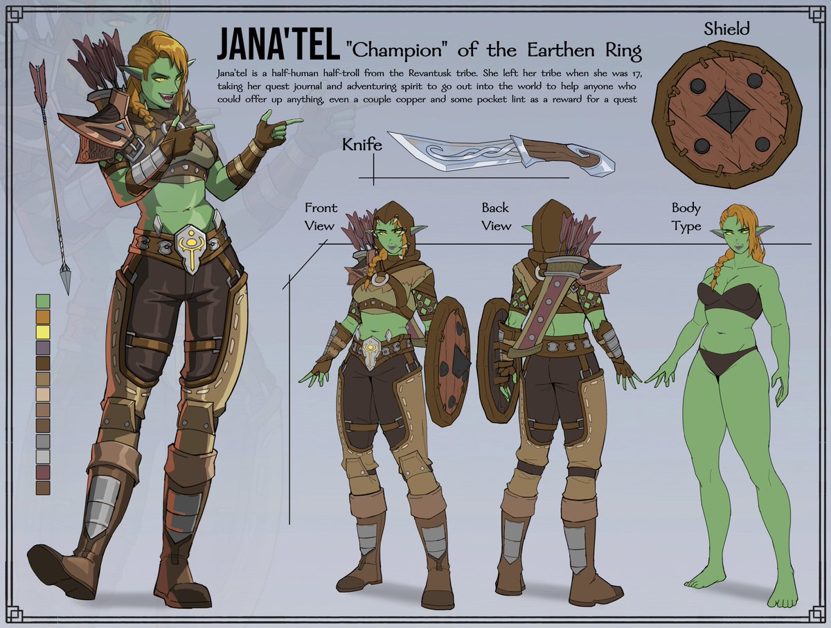 NeonLaboratory's tweet image. Character sheet for Jana'tel
Character by TeggyWeggy

Thank you for using our service
#neonlab #oc #charactersheet #troll #fantasy
