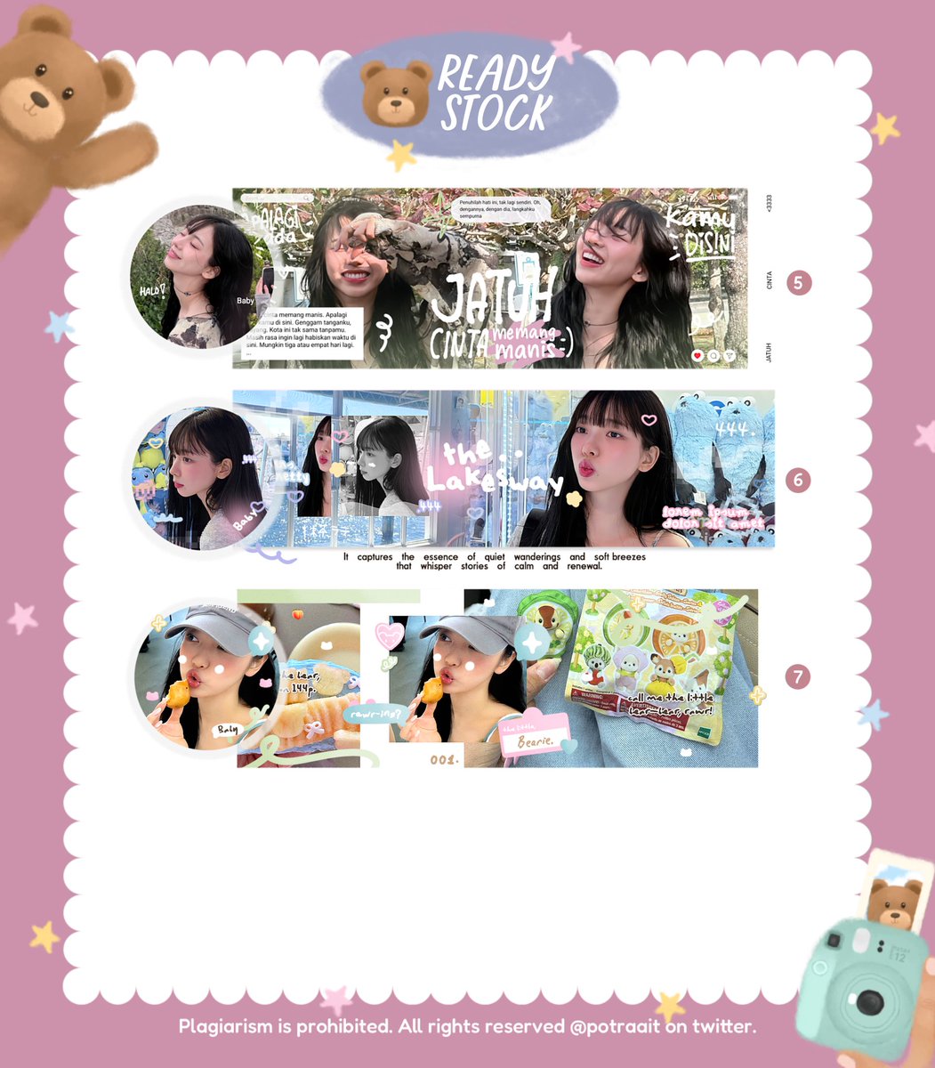 help rt, thank you!

hai aku mau clearance sale beberapa layout ready stock dibawah ini yaa, dan 40% penghasilannya akan aku donasikan untuk warga palestine🤍 cek alt untuk harganya terimakasih! 

#zonauang #zonaba