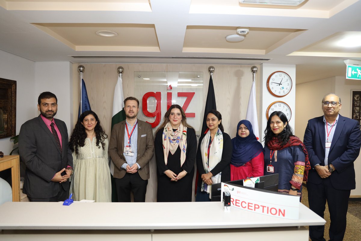 mumar_sheikh's tweet photo. Productive meeting with Frank Schneider, Senior Policy Advisor at GIZ Islamabad, to review our ongoing collaboration and align on priorities for upcoming initiatives.
Discussions focused on the first Inter-Provincial Social Protection Forum, scheduled in Lahore. https://t.co/0xOYsW8cX3