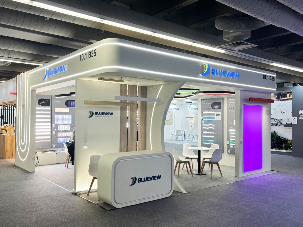 BlueviewLed's tweet photo. Light + Building 2026 – Day 2 
 Welcome to visit Blueview at Booth 10.1 B35 to explore our latest commercial lighting solutions.  

Booth: 10.1 B35 
Date: 8–13 March, 2026  
Venue: Messe Frankfurt Exhibition Center 

We look forward to meeting you at our booth!  #Linearlights https://t.co/8pMMImBT6k