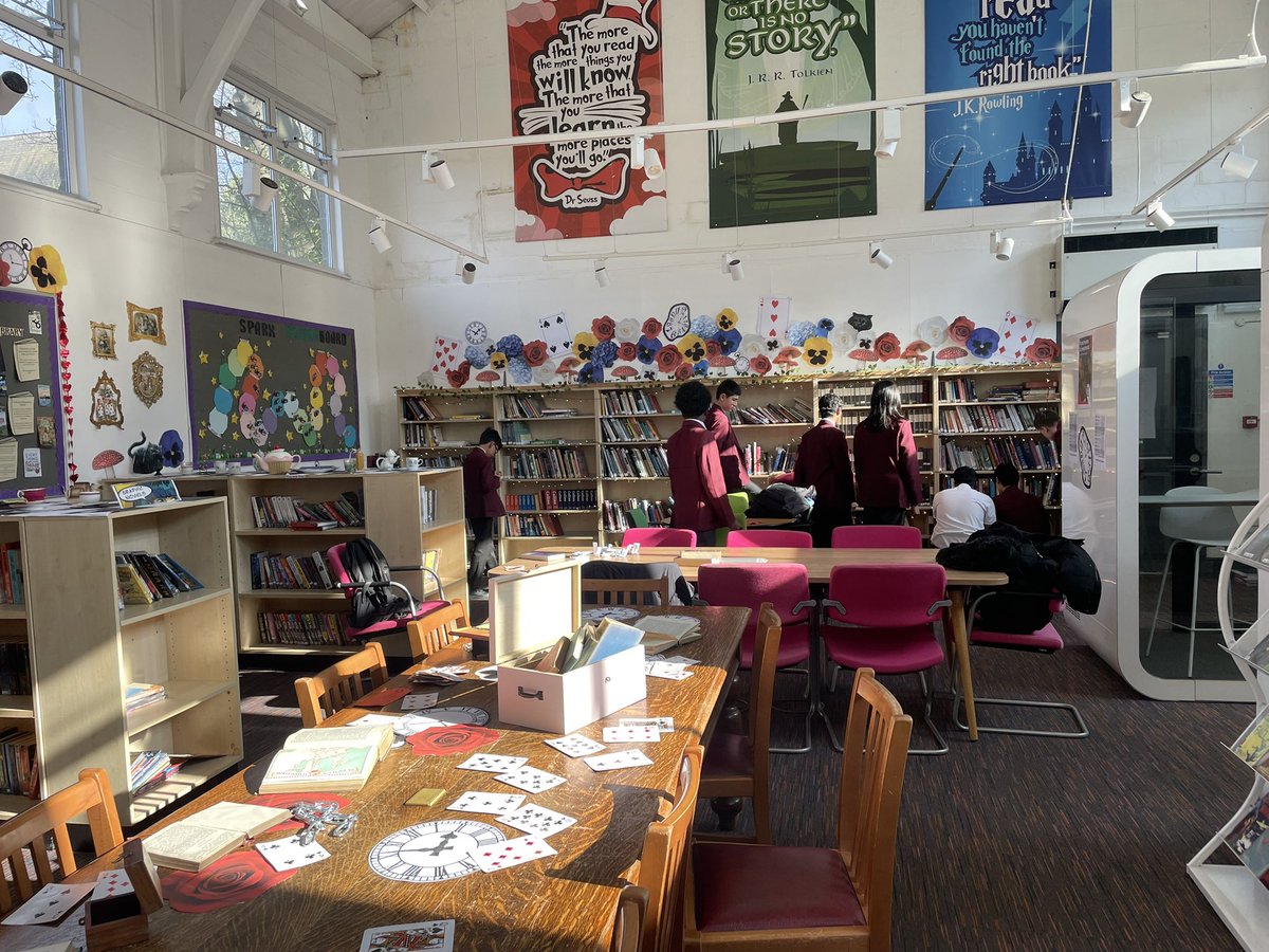 Library at St Cuthbert's High School tweet media