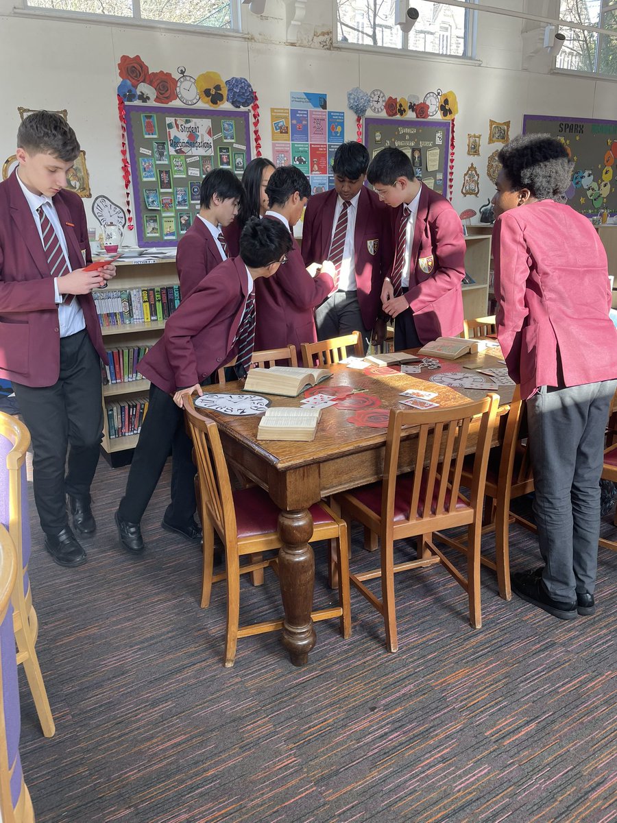 Library at St Cuthbert's High School tweet media