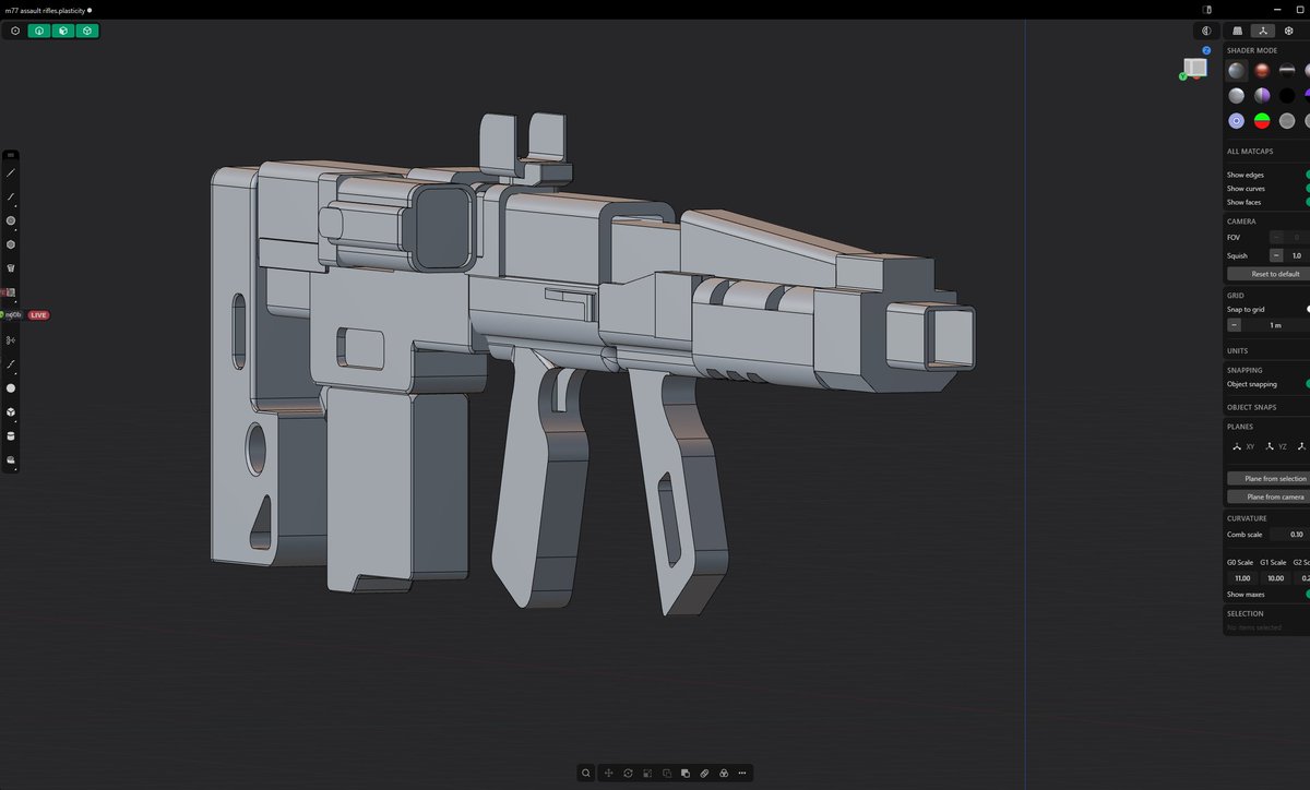 BrownDamar9279's tweet photo. M77 CQG Version WIP 2 (Normal View)
#3DModel #marathonfanart #hardsurfacemodel #gun #plasticity https://t.co/Po5klWQOOO