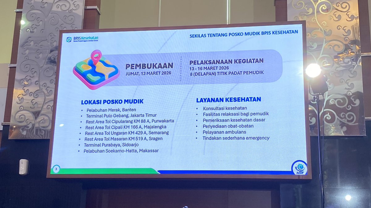 Nih beberapa titik posko mudik yang dikelola sama <a href="/BPJSKesehatanRI/">BPJS Kesehatan RI</a> di masa #LayananMudikJKN