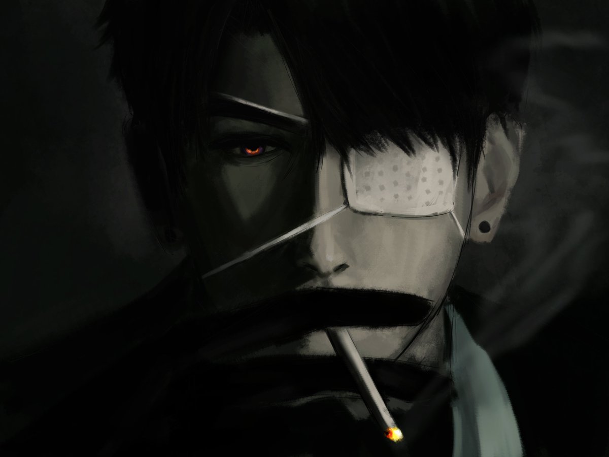 Eyepatched Caleb (reupload because I FORGOT TO DRAW THE STRING)