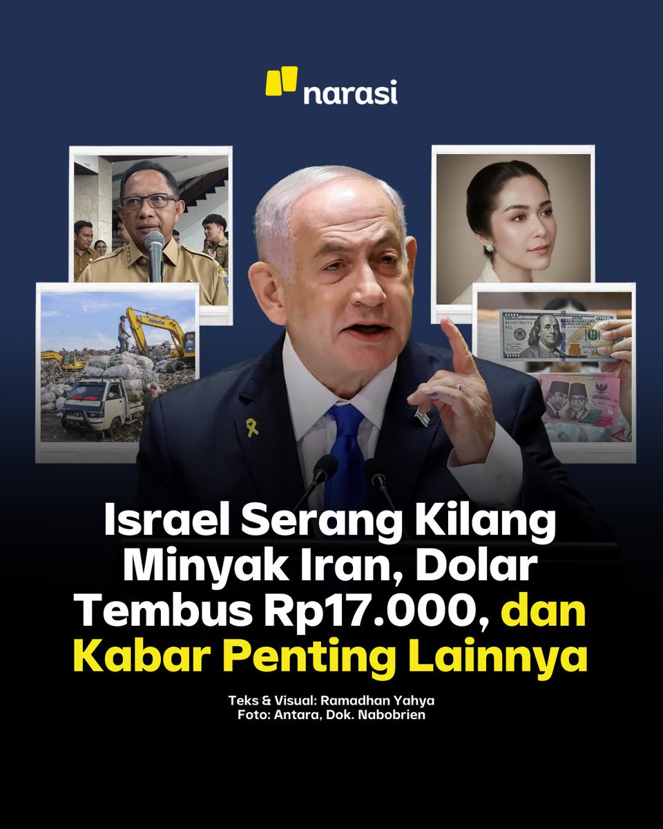 NarasiNewsroom's tweet photo. Berikut sederet kabar penting hari ini, Senin (9/3/2026). https://t.co/k2PpUleSLy