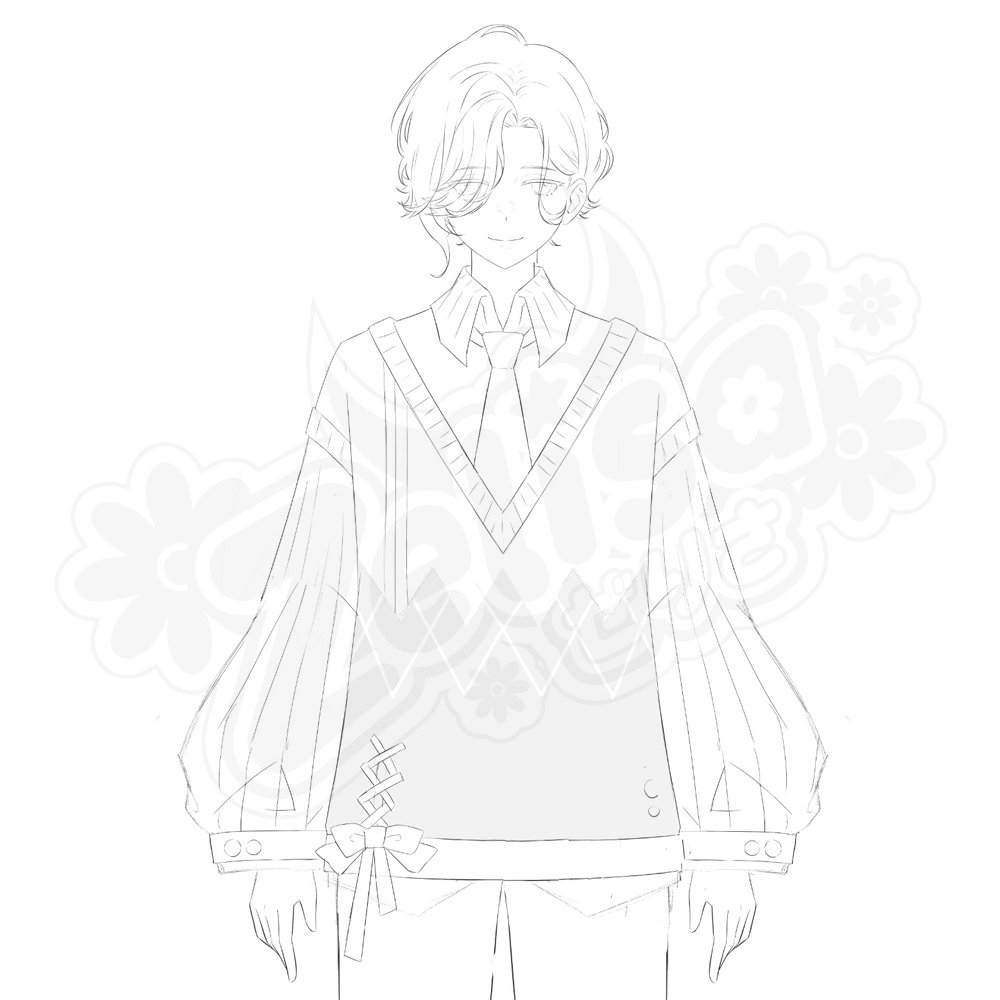 Currently working on a male VTuber model ✨
Still a work in progress, What do you think so far?

#WIP #ENVtuber