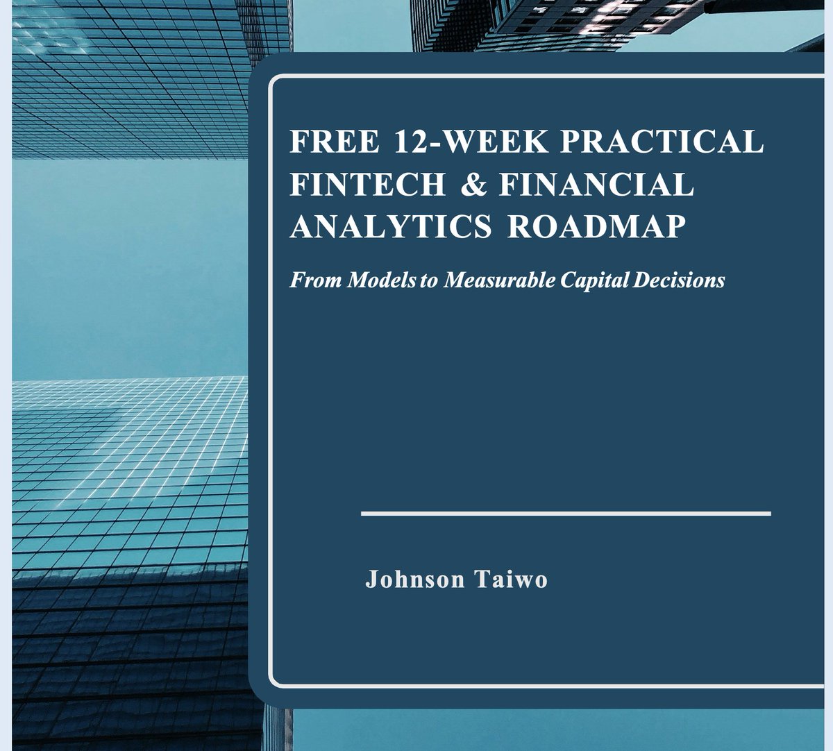 If you're a Data Analyst, Risk Analyst, or aspiring FinTech Analyst who wants to move from reporting dashboards to making financial decisions, read this:

Dashboards are not enough.
Modern financial institutions promote analysts who can:
• Quantify credit risk
• Detect fraud