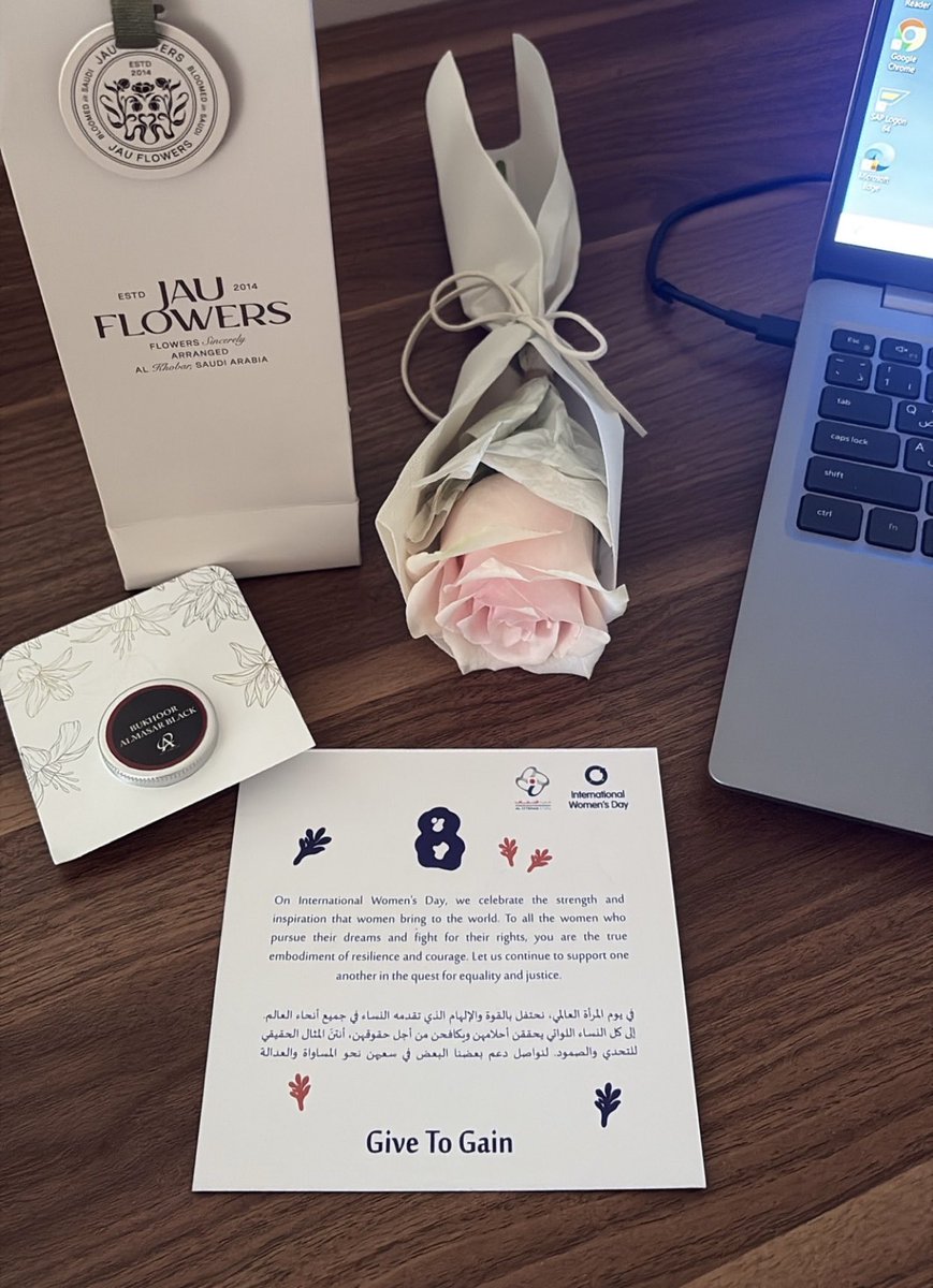 _Bayan_778's tweet photo. Celebrating International Women’s Day during my cooperative training at Al Ittefaq Steel.
Grateful for the thoughtful gesture 🤍.
#InternationalWomensDay #CoopTraining https://t.co/QMzJY4WJR4