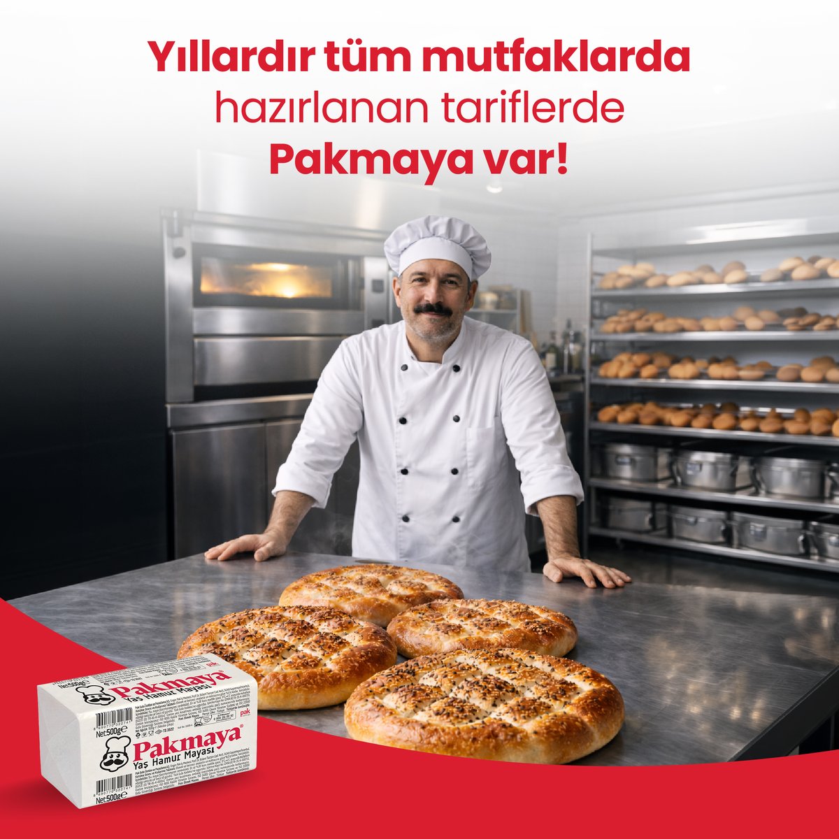 Yarım asırdan fazla süredir dünyanın her yerinde, tüm mutfaklarda pişen mayalı tariflerin "mayası" olmaktan gurur duyuyoruz. Yıllardır tüm mutfaklarda hazırlanan tariflerde Pakmaya var!

#Pakmaya #Maya #Reklam