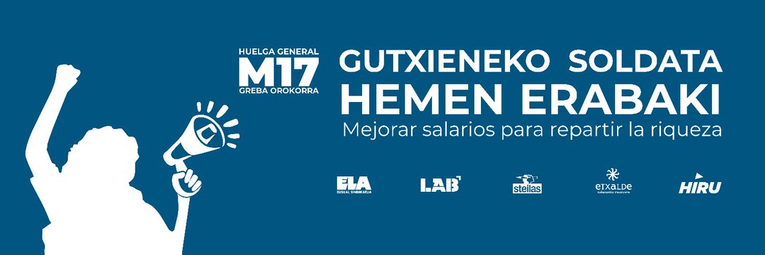 ElaDhl's tweet photo. 📢 Martxoak 11 
Greba asanblada ✊🏼 https://t.co/tVz8k7CGv1