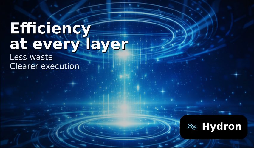 hydronchainL1's tweet photo. Hydron optimizes for efficiency at every layer.
Less waste, clearer execution, and more room for real applications. https://t.co/El67p9u3lk