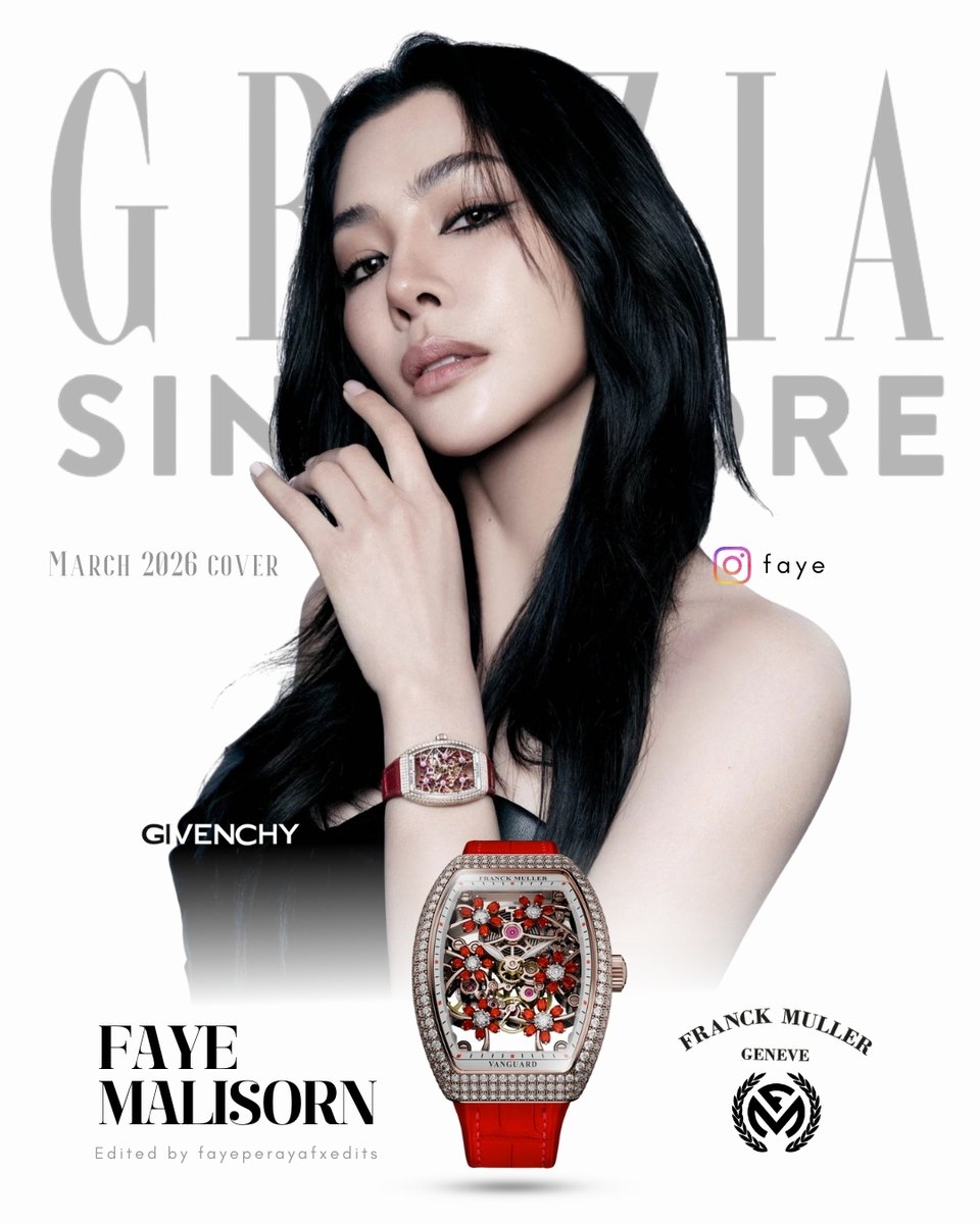 LuteFayeEdits's tweet photo. Faye x GRAZIA SG - PART 1
For those who would like to share or publish about FAYE and her cover for Grazia Singapore, here are my new posters featuring the brands that collaborated with her in this beautiful issue ✨

📌 Remember, all my posters are always pinned in my profile > Highlight.
                                          
#FayePeraya
#ฝ้ายพีรญา