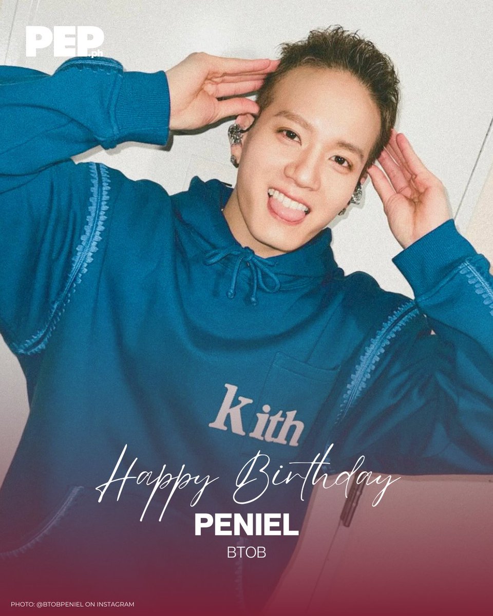 PEPalerts's tweet photo. Happy Birthday, Peniel! 🥳 Wishing you a year full of creativity, joy, and musical success. ✨ 

He is a South Korean singer, rapper, and member of the K‑pop boy group BTOB, known for his energetic performances and rap skills.

#PEPBirthdays https://t.co/hZoBdCW4Js
