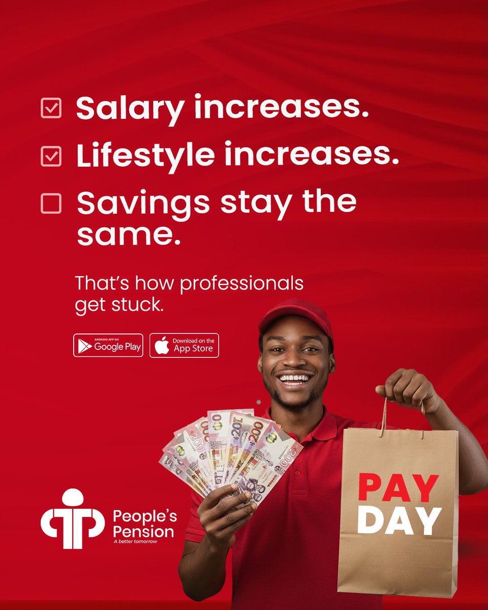 ppt_ghana's tweet photo. A bigger paycheck means little if your future is still underfunded.

Promotion should not only upgrade your lifestyle.

It should upgrade your savings too.

#FinancialPlanning  #RetirementPlanning  #PeoplesPension #ABetterTomorrow https://t.co/j97rBnGqRV