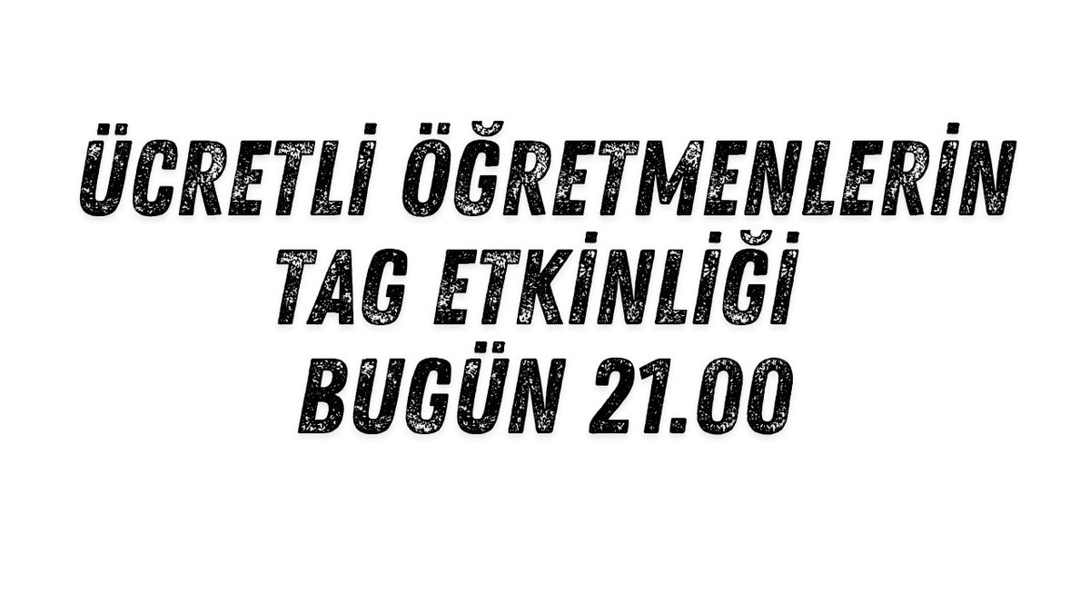 MSucretli50's tweet photo. Ücretli Öğretmenlerin Tag Etkinliği
📢 Bugün saat 21.00’de!
Haklı davamızı duyurmak için tüm Ücretli Öğretmenler tag etkinliğine davetlidir.
Birlikte ses olalım, birlikte gündem olalım.
Katılımınız çok kıymetli.
Herkesi bekliyoruz. ✍️📚 https://t.co/5XAdYnqNer