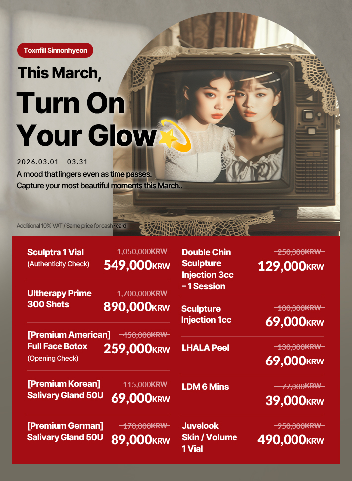 toxnfillglobal's tweet image. Toxnfill Sinnonhyeon Branch | March Event 🌸

A new season
means a new beauty plan ✨

Let your skin glow naturally
and welcome the spring sunshine

March Beauty Event
now ongoing at Toxnfill Sinnonhyeon Branch 💫

#Toxnfill #SinnonhyeonClinic #SpringBeauty #MarchEvent