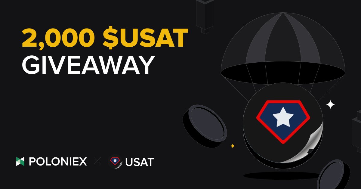 🎉 Poloniex 2,000 $USAT Giveaway!💰

1️⃣ Follow X <a href="/usat/">USAT</a> &amp; <a href="/Poloniex/">Poloniex Exchange</a>
2️⃣ Follow IG instagram.com/usat_tether
3️⃣ Like, RT &amp; Tag 3 Friends
4️⃣ Join TG t.me/PoloniexEnglish
5️⃣ Fill up form here: forms.gle/ERUMVvt8NVxkbA…

⏰ Mar 24th end
🎁 10 winners  #Airdrop #Giveaway