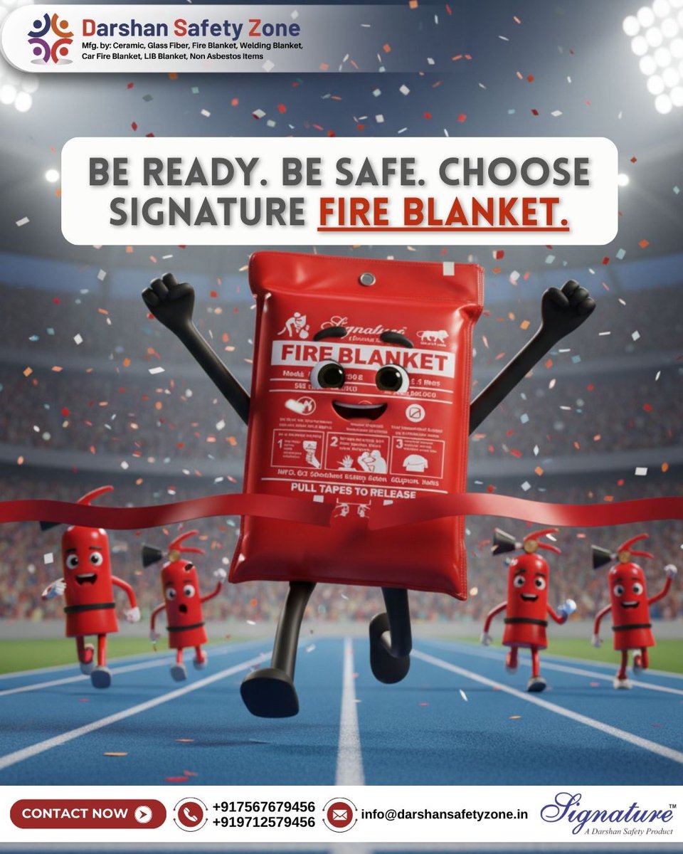 DarshanSafety's tweet photo. Instant Fire Control for Home, Kitchen &amp; Workplace.

#FireBlanket
#FireSafety
#FireProtection
#FireSafetyFirst
#EmergencySafety
#WorkplaceSafety
#HomeFireSafety
#IndustrialSafety
#SafetyEquipment
#FirePrevention
#SafetyFirst
#FireSafetyEquipment
#FireProtectionGear https://t.co/U243VPq46P