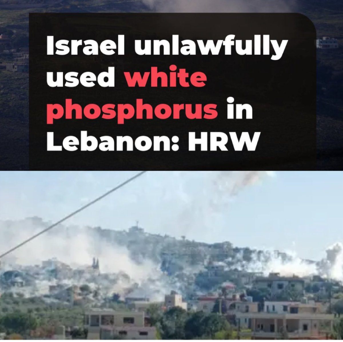 🔥 BREAKING 🔥 Israel is using white phosphorus bombs over civilian ...