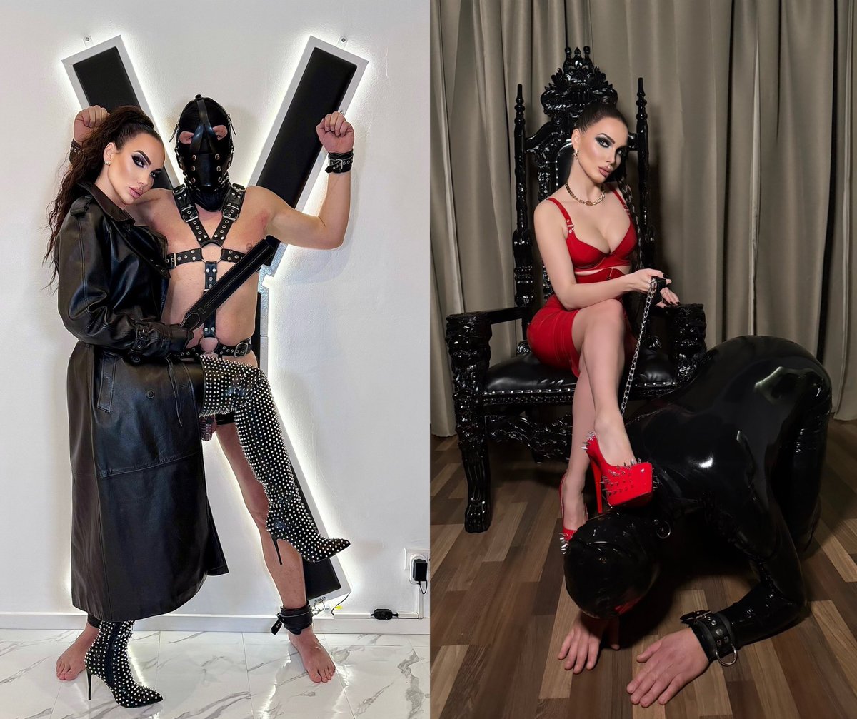 Leather or latex?👠🖤 
#bdsmِ #leather #latex