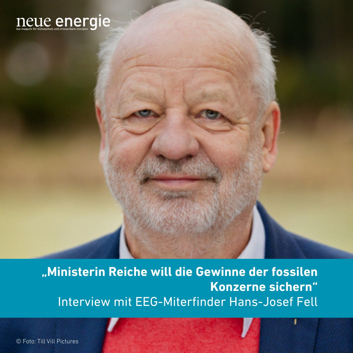 neueenergie_'s tweet image. EEG-Mitautor Hans-Josef Fell kritisiert die Energiepläne der Koalition und fordert:
⚡️ 100 % erneuerbare Energien bis 2035
⚡️ mehr Bürgerenergie statt weniger Solar auf Dächern
👉 Jetzt das ganze Interview lesen: neueenergie.net/artikel/politi…

#Energiewende #EEG